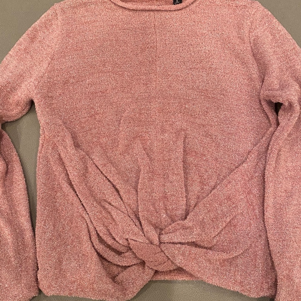 Pink and silver sweater